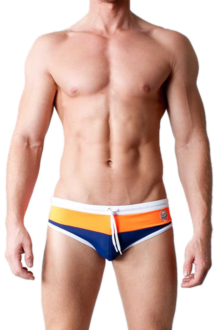Timoteo Orange Pacific Sunrise Swim Brief