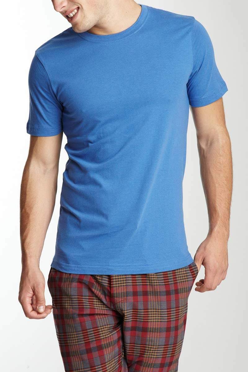 Bottoms Out Blue Heather Knitted Jersey Tee