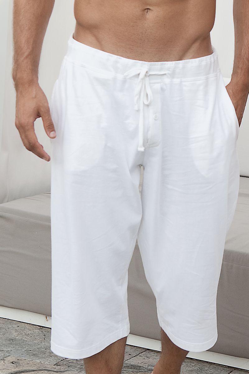 Body Tech White Capri Aero Pant