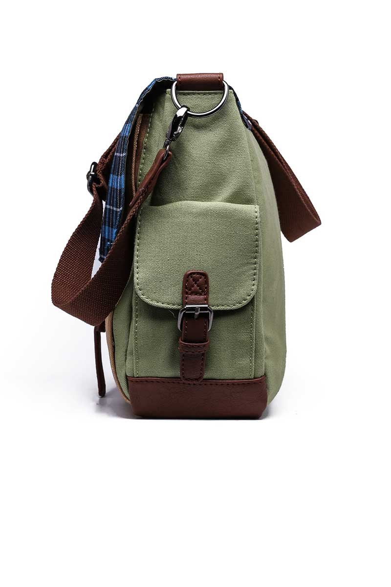 Something Strong Blue & Olive Messenger Bag