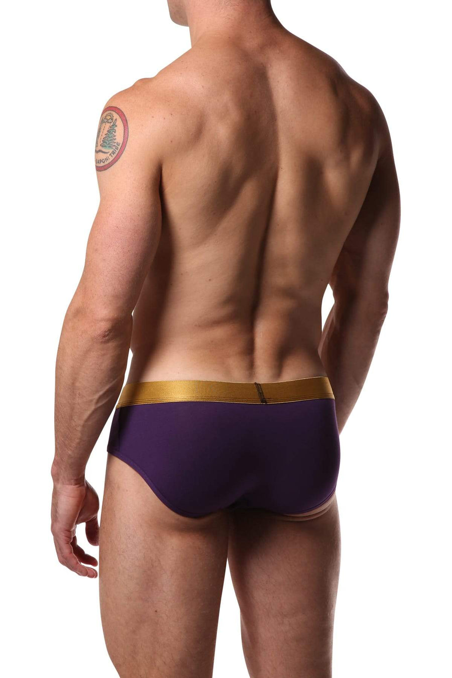 Dirt Squirrel Purple & Metallic Relaxed Brief