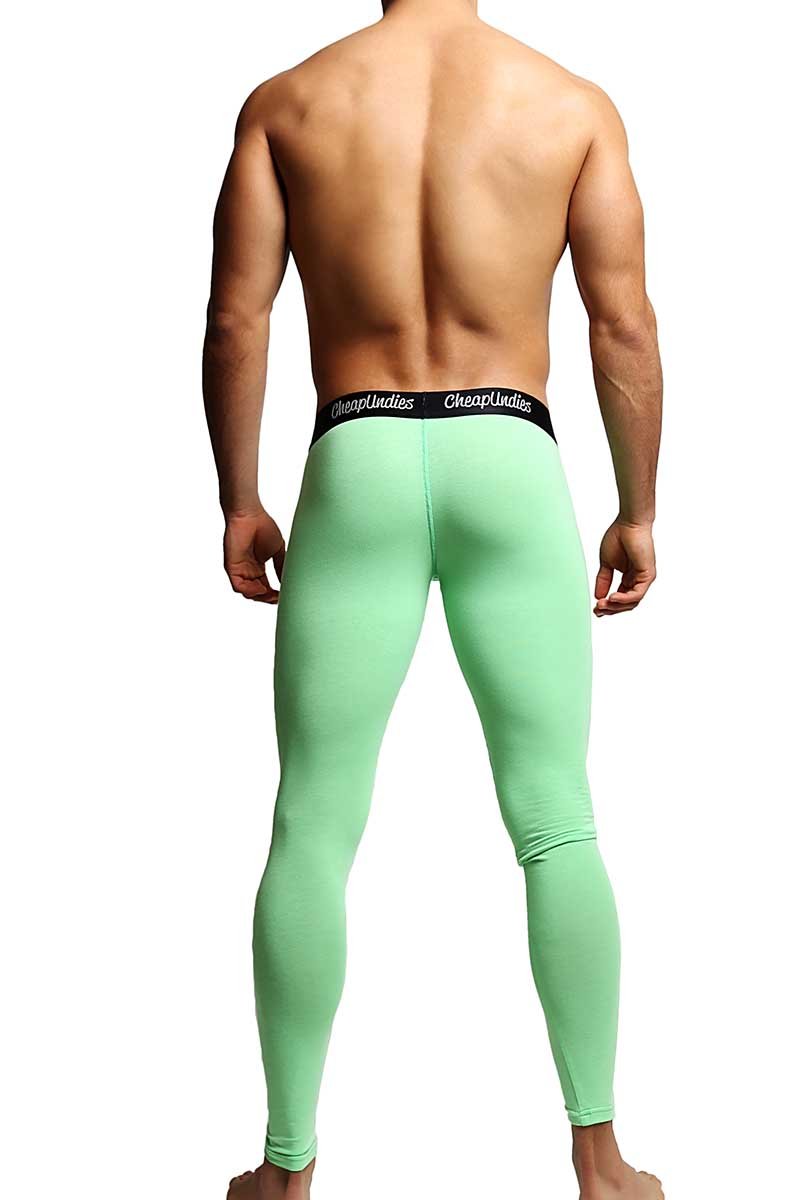 CheapUndies Green Contour Pouch Long Underwear