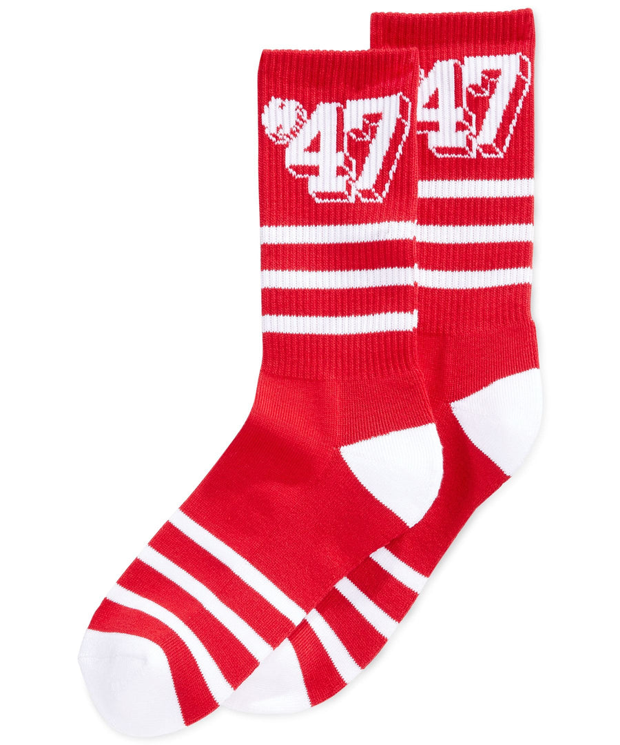 LRG Numbered Striped Crew Socks