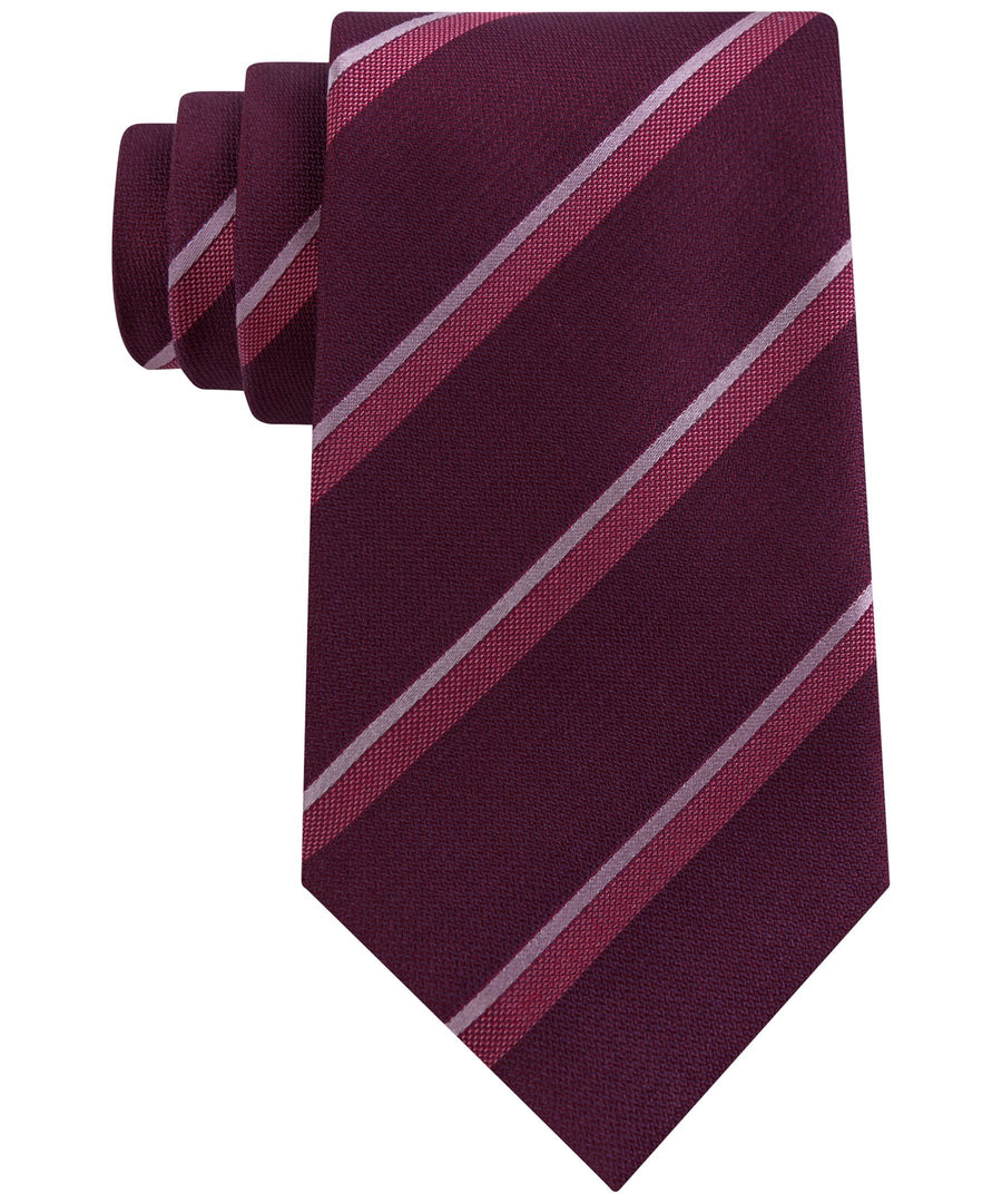 Kenneth Cole REACTION Noho Stripe Tie Red One Size