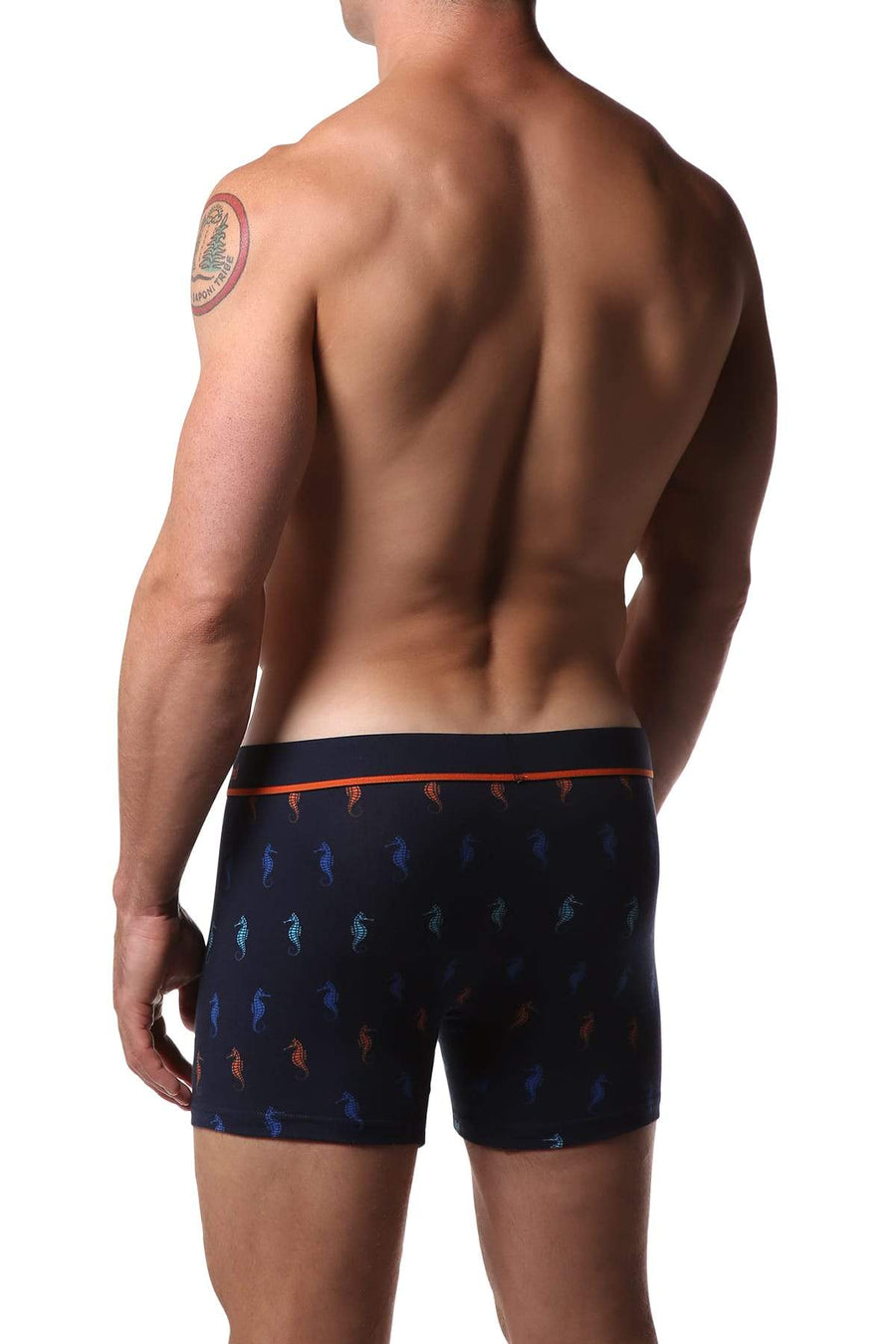 Unsimply Stitched Navy Seahorse Trunk