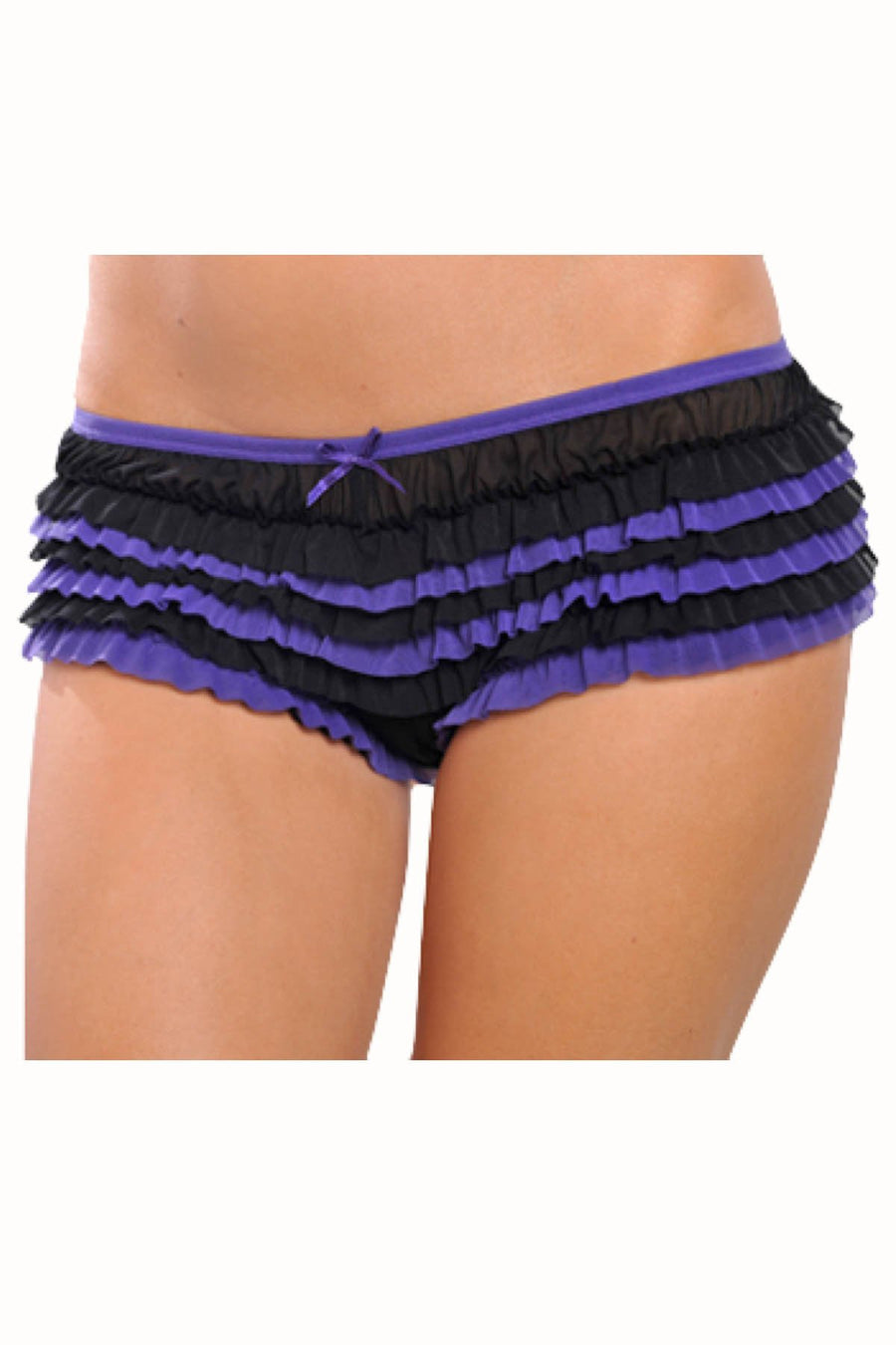 Seven 'Til Midnight Purple Ruffle Bootyshort