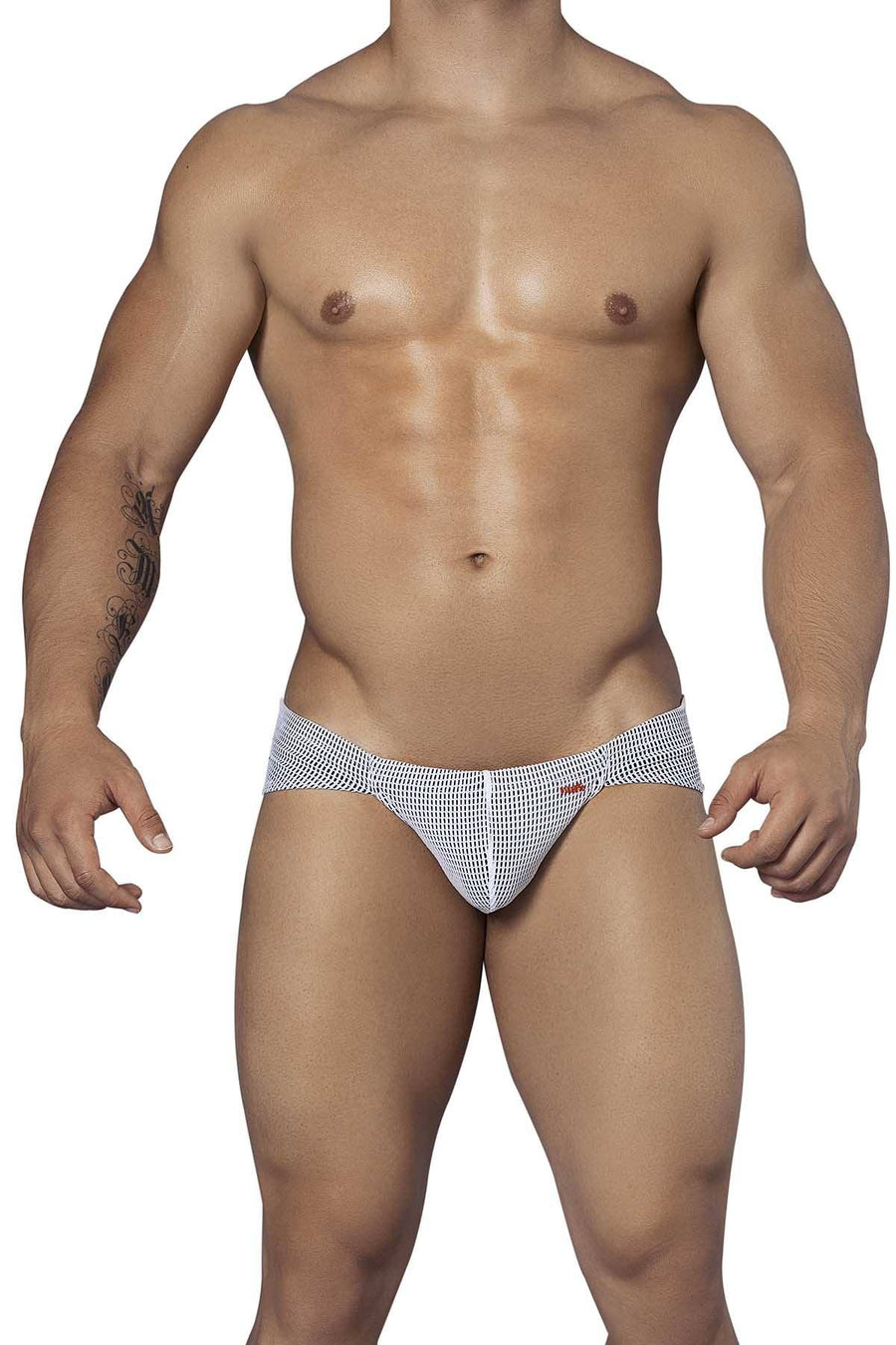 Pikante White/Navy Parachute Matrix Brief