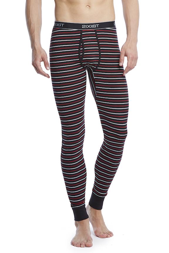 2(X)IST Black Stripe Essential Cotton Long John