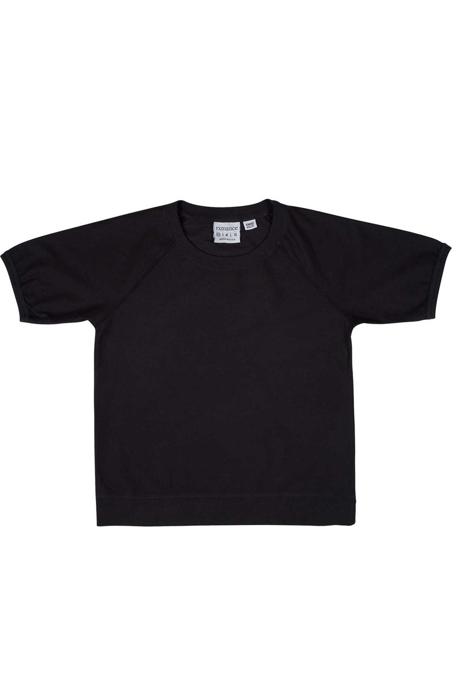 Rxmance Unisex Black Short Sleeve Sweatshirt