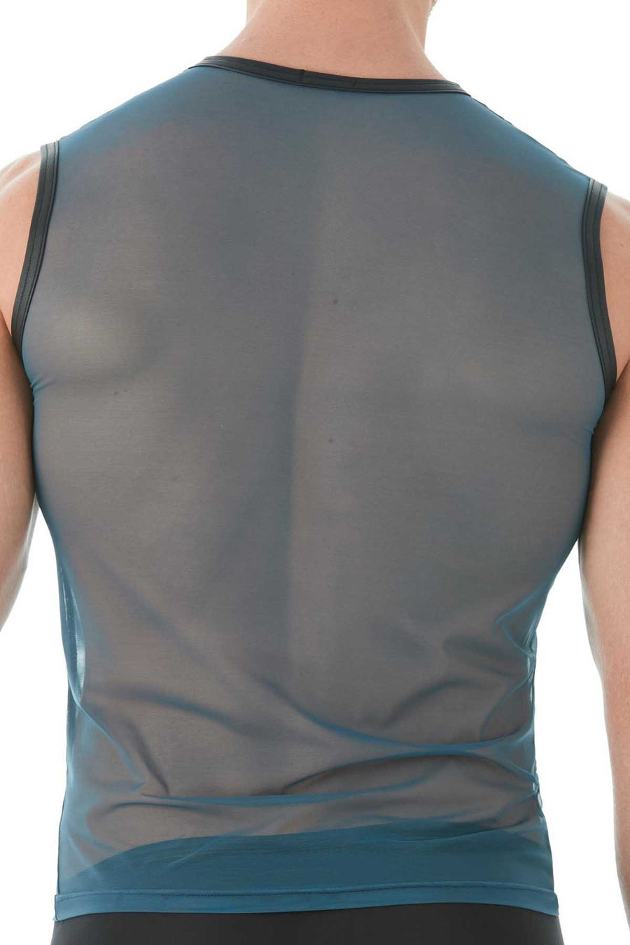Gregg Homme Blue Break-In Muscle Mesh Shirt