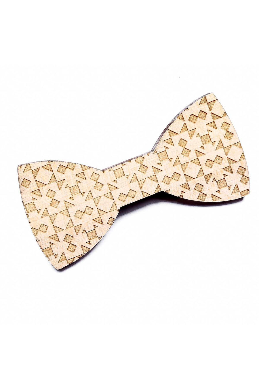 Brand Breeders Brown Bow Tie Printed Wooden Bow Tie