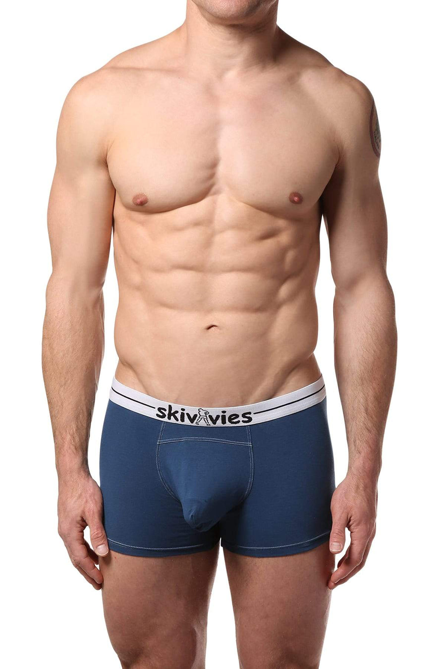Skivvies Blue Commando Pouch Boxer Brief