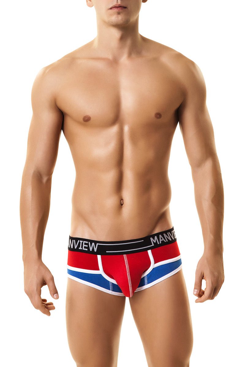 Manview Red & Blue City Boy Brief