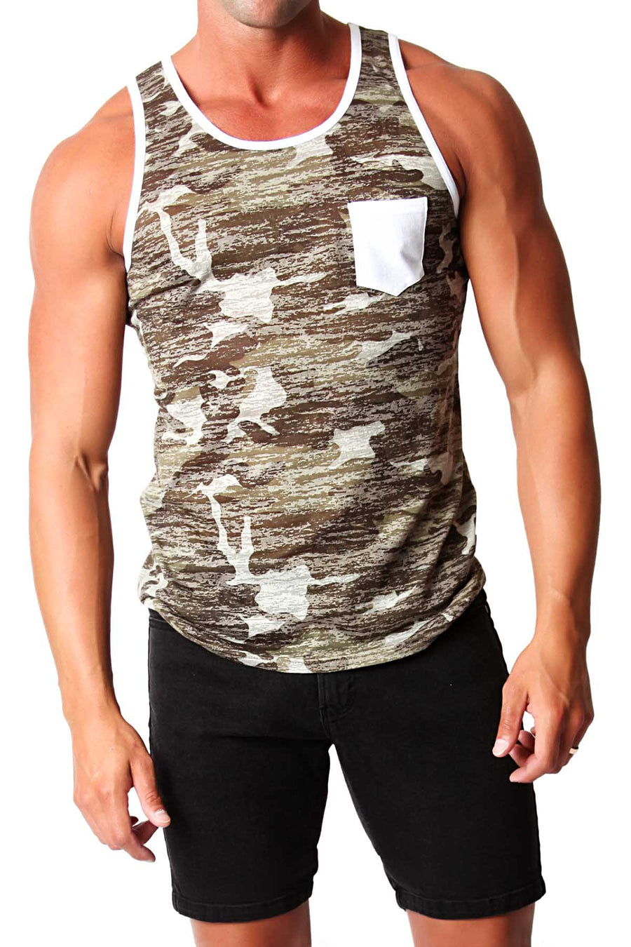 Timoteo Camouflage & White Oceanside Tank