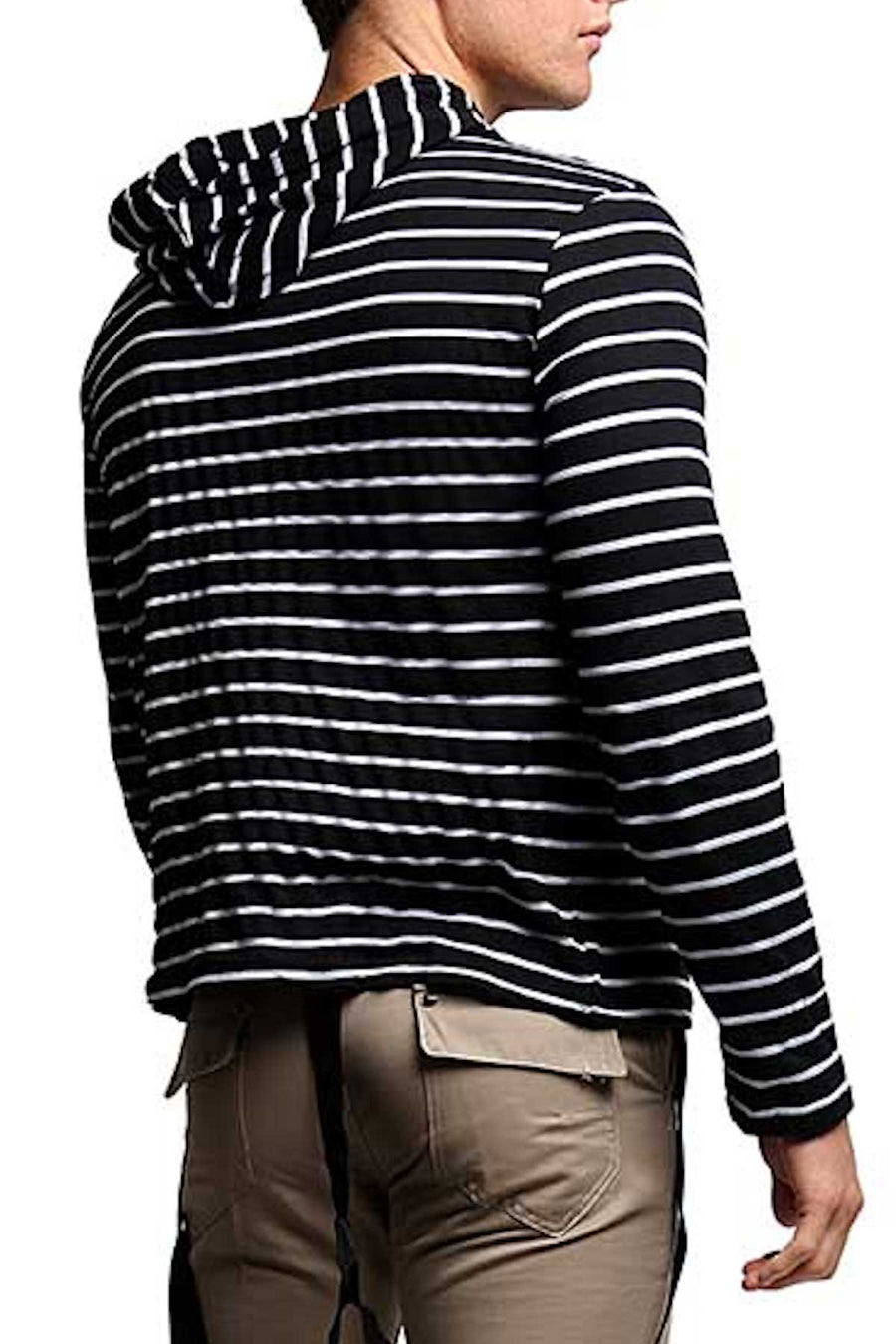 Something Strong Black Something Casual Hooded Shirt