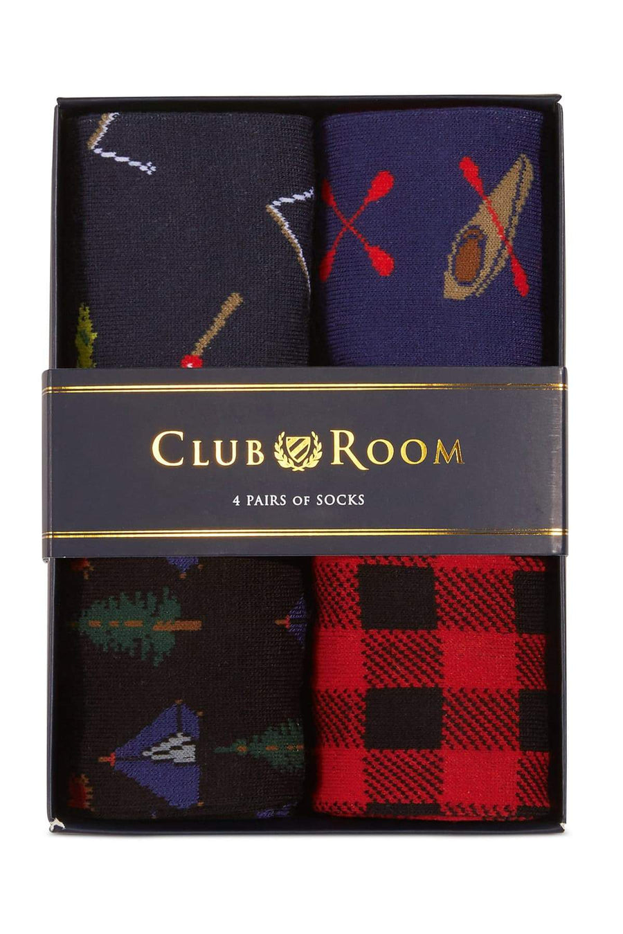 Club Room 4-Pk. Gentleman Pattern Assorted Socks Sport