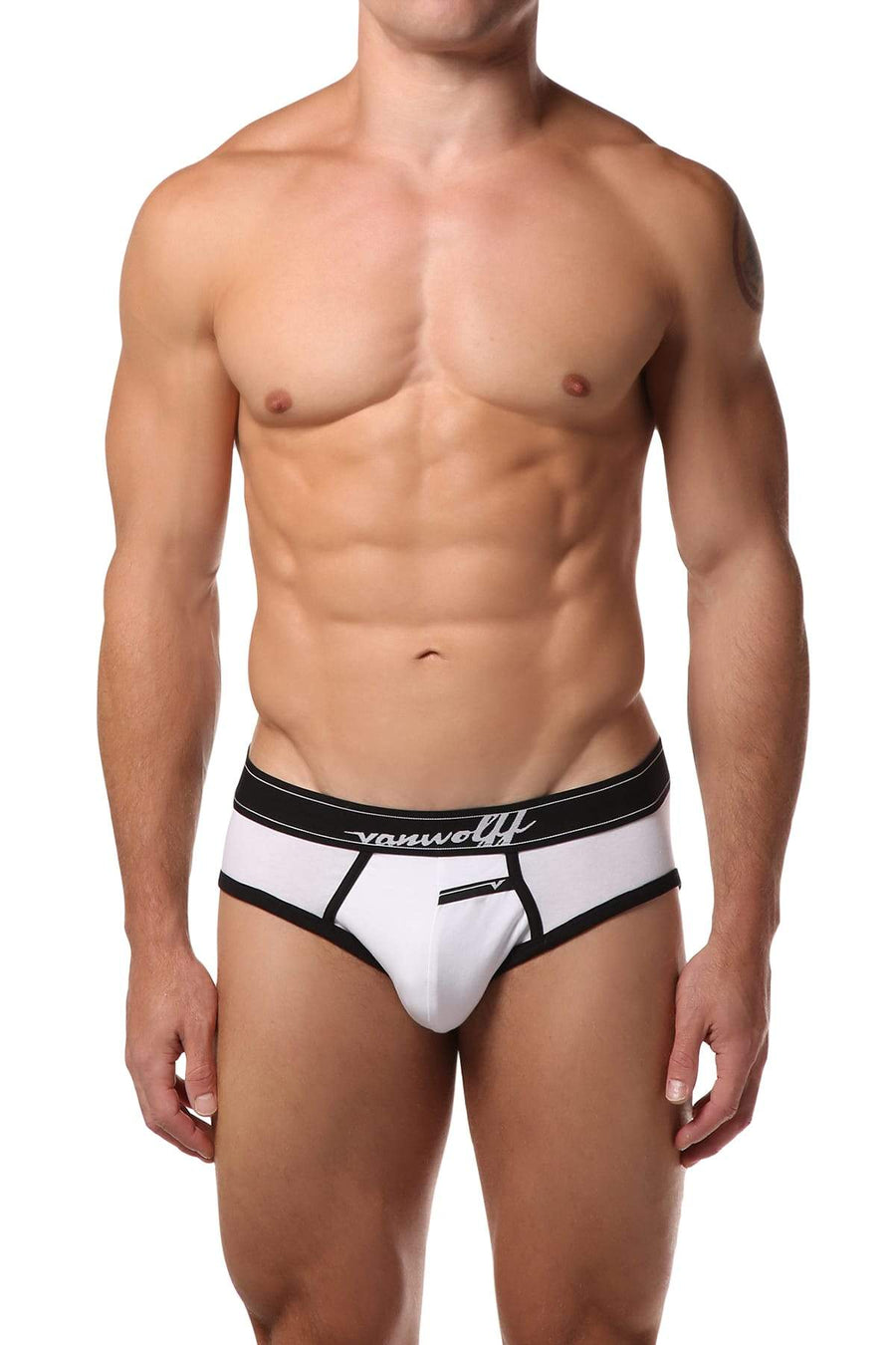 Vanwolff White Mackenzie Contrast Brief