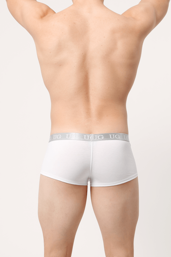 Undergear White Silver-Band Mini Trunk