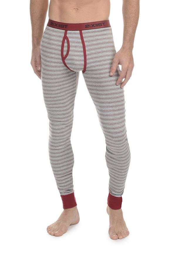 2(X)IST Heather Grey Essential Cotton Long John
