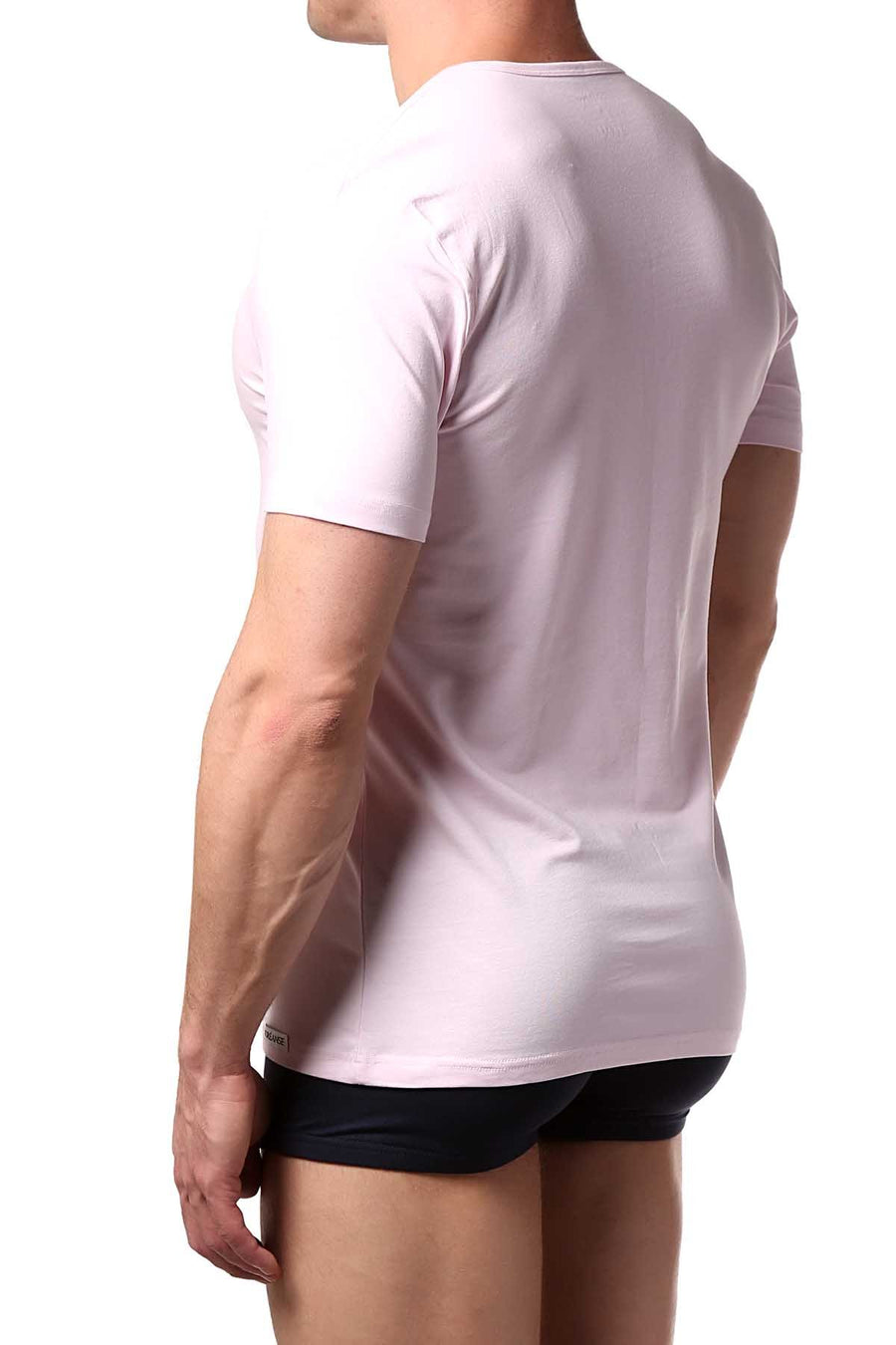 Doreanse Pink Deep V-Neck Tee