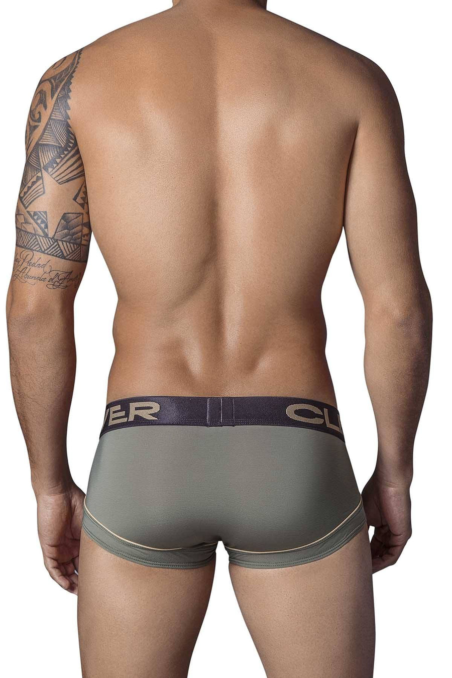 Clever Army-Green Mark Latin Brief
