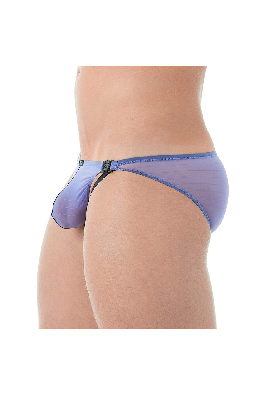 Gregg Homme Purple Mesh Suspender C-Ring Brief