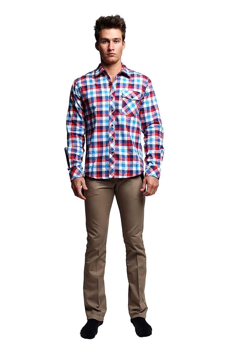 Something Strong Red Something Valid Button-Up