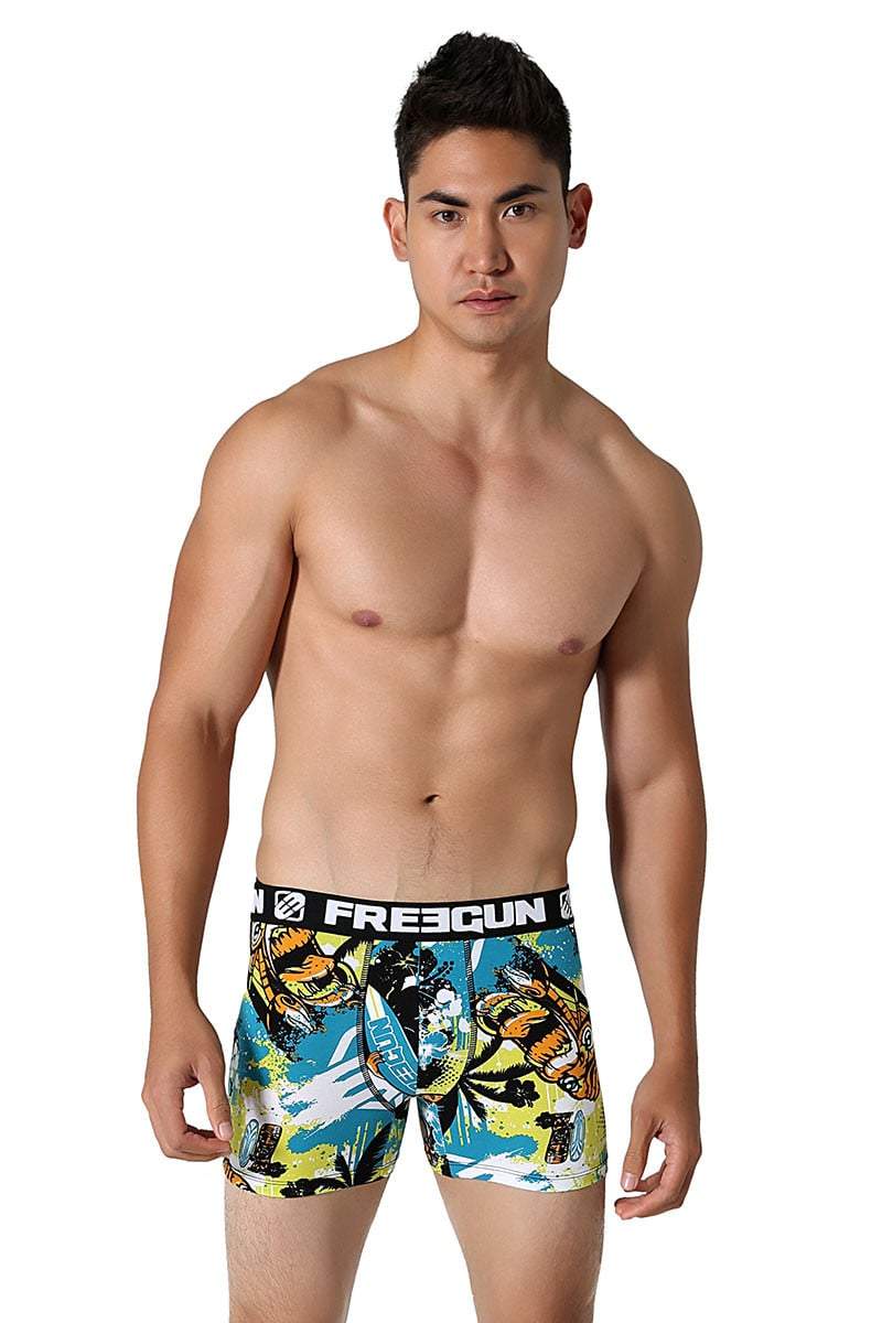 Freegun Teal Tiki Babe Boxer Brief