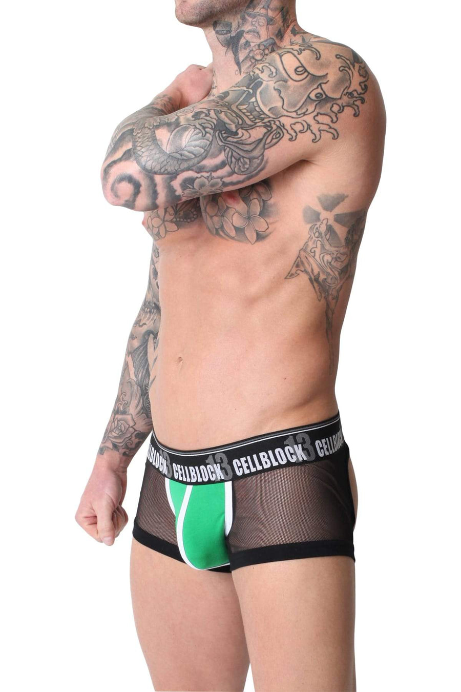 Cell Block 13 Green Dark Room Backless Jock Trunk