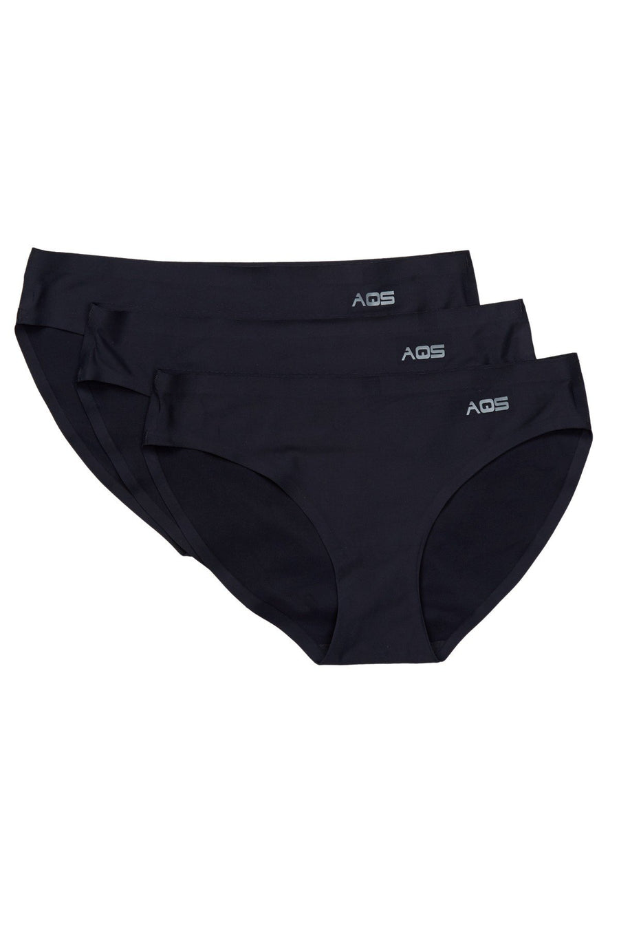 AQS Tropical-Black Laser Cut Bikini Brief 3-Pack