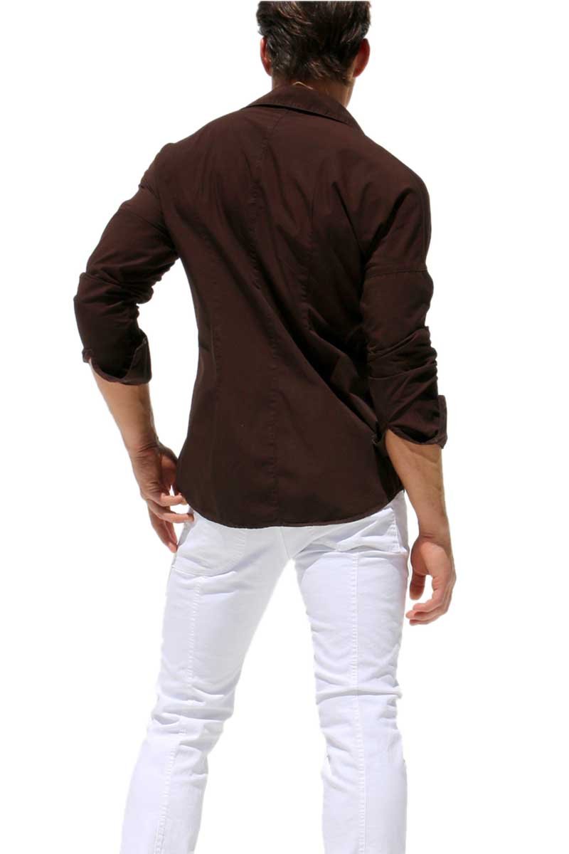 Rufskin Coffee Revolver Button Up