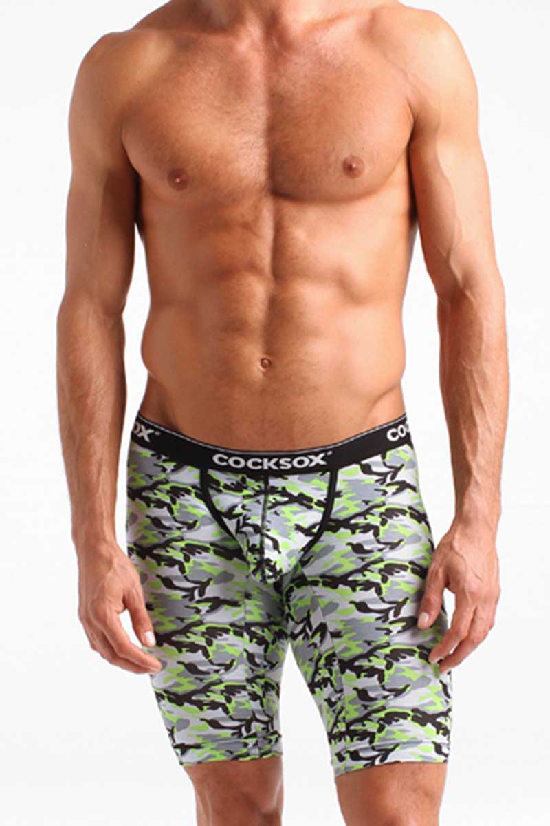 Cocksox Green Camo Long Boxers