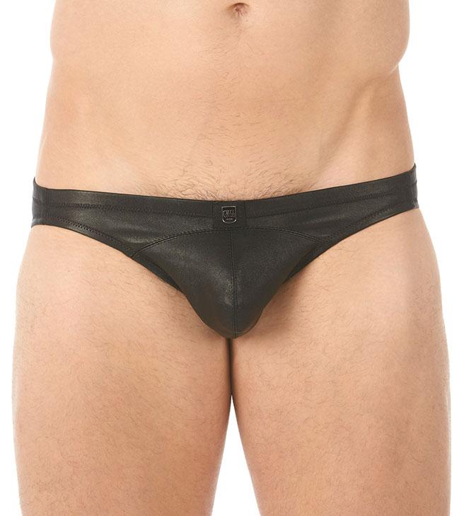 Gregg Homme Black Lambskin Leather Brief