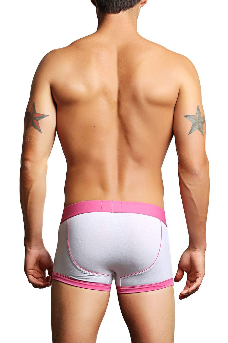James Tudor White & Pink Boxer Brief