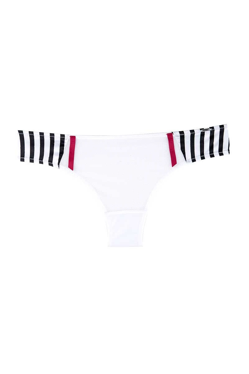 Christian Lacroix White Le Soleil Fishnet Mesh Bikini