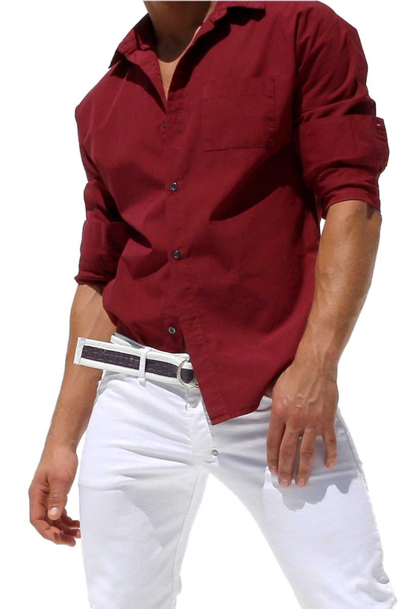 Rufskin WIne Revolver Button Up