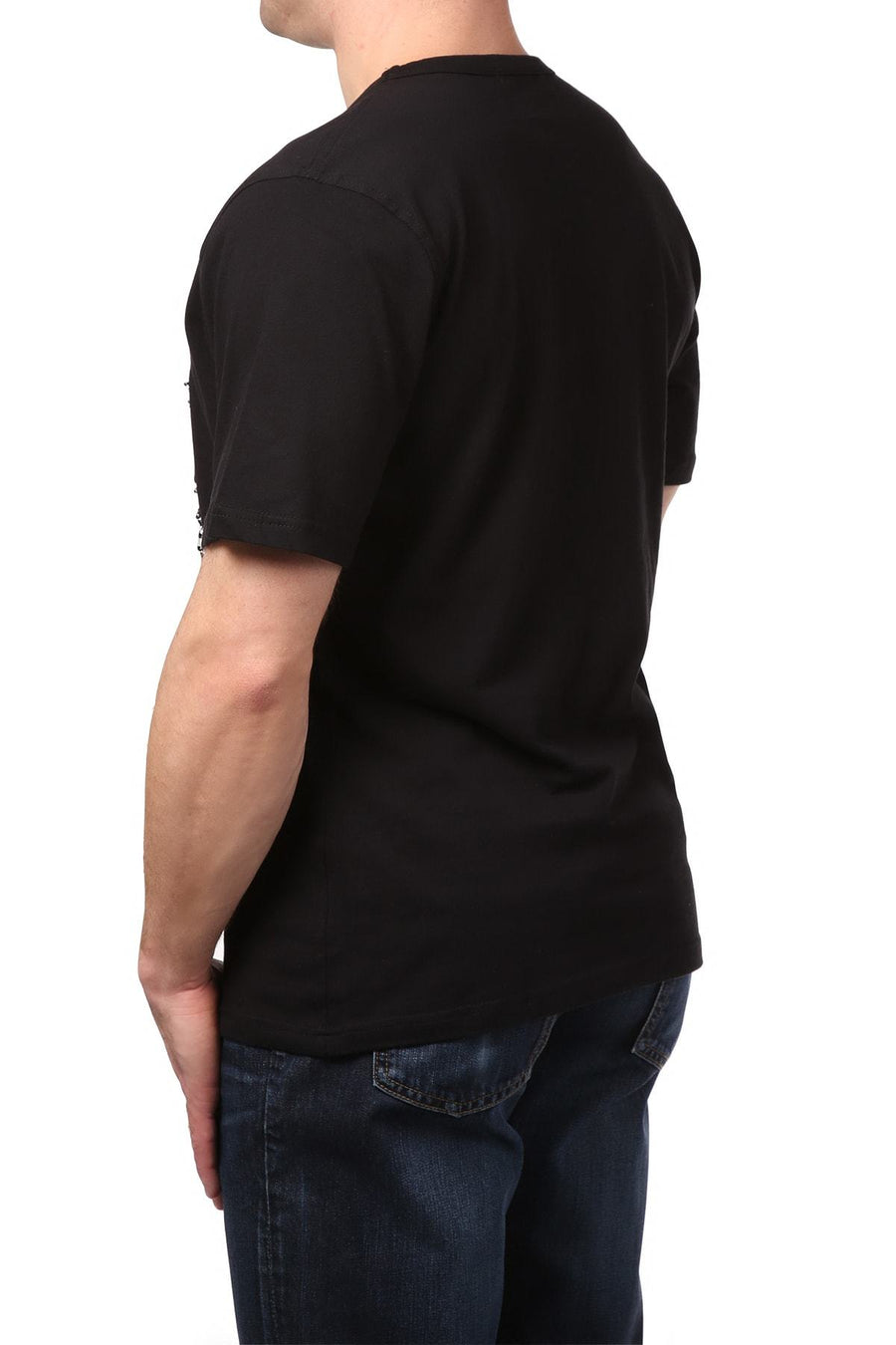 Smash Black Safety-Pin British Flag Tee