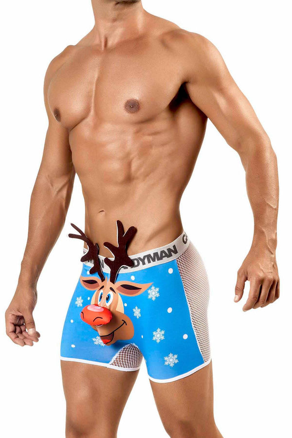Candyman Blue Reindeer Costume Boxer