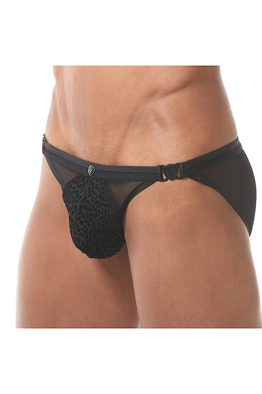 Gregg Homme Black Lust Mesh Velvet Brief
