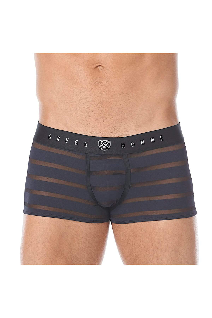 Gregg Homme Black Mesh Encore Waistband Boxer Brief