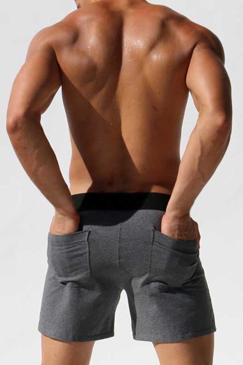 Rufskin Grey Daniel Loose Fit Stretch Lounge Shorts