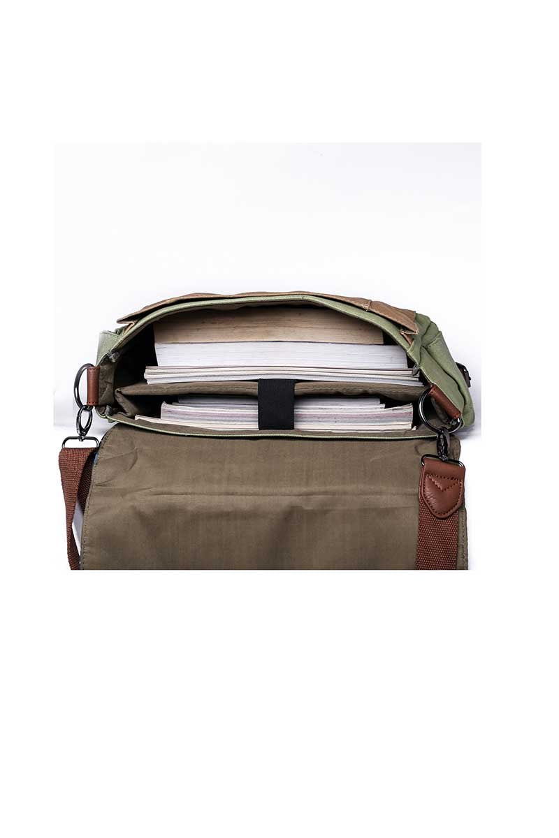 Something Strong Blue & Olive Messenger Bag
