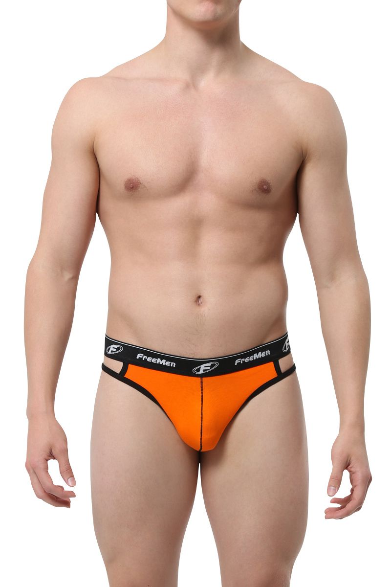 Freemen Orange Side Expose Thong