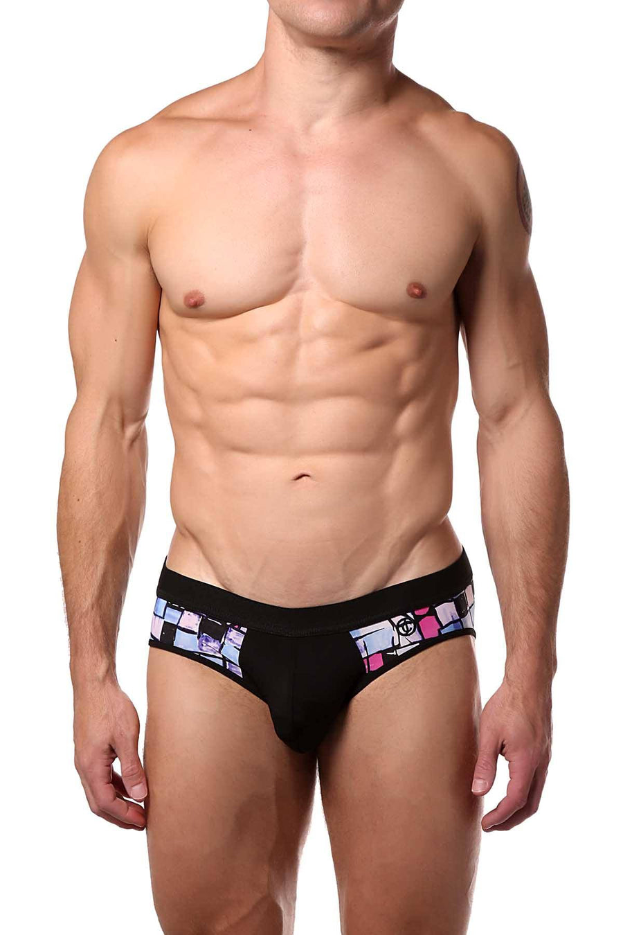 JustinCase Pink/Blue Square Style Brief
