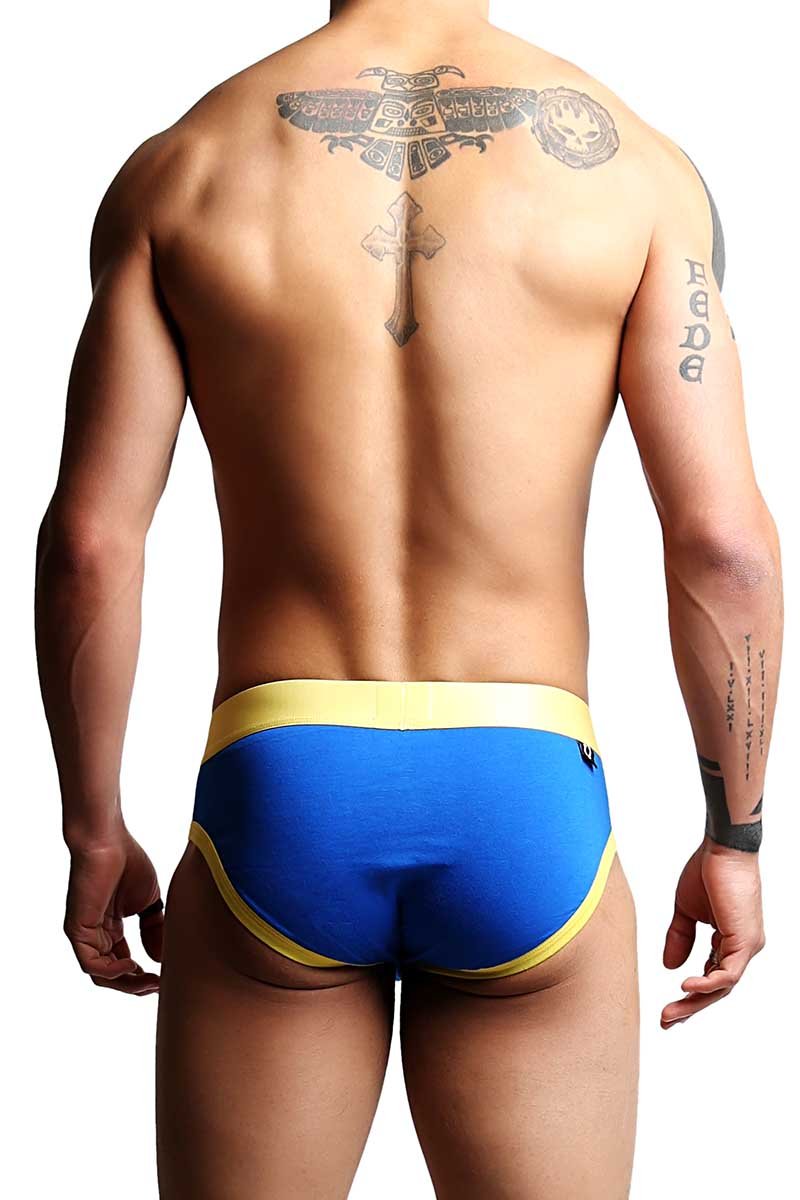 Edge Blue & Yellow Fitted Brief
