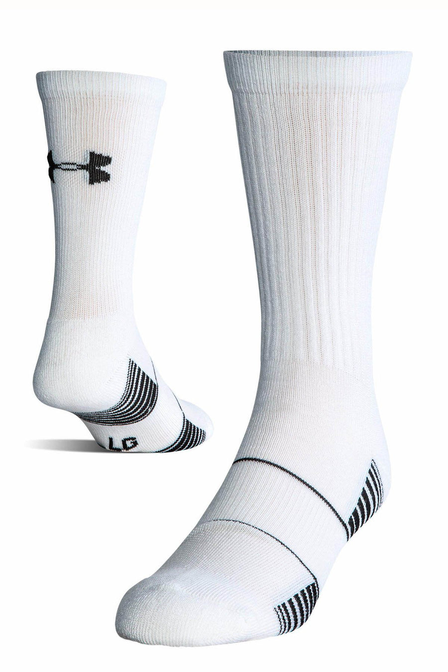 Under Armour White Team Crew Socks