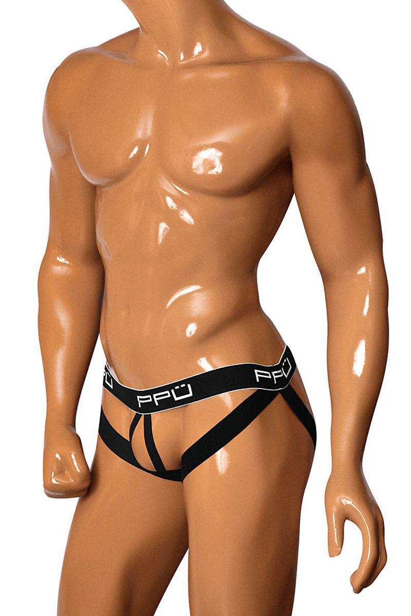 PPU Black Erotic Open Jockstrap