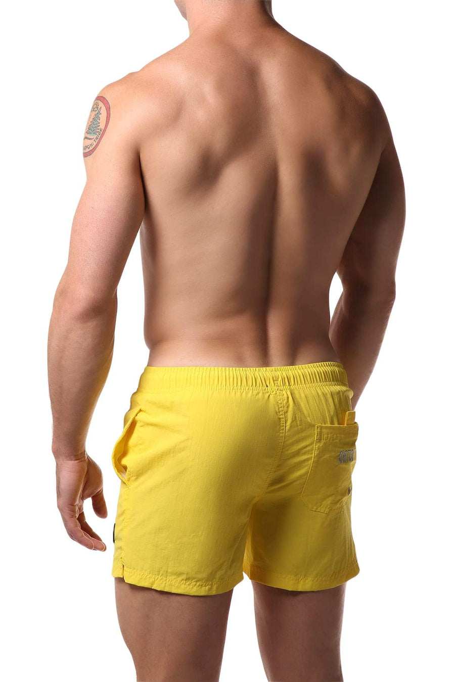 Datch Solid Yellow Gladiator Swim Short