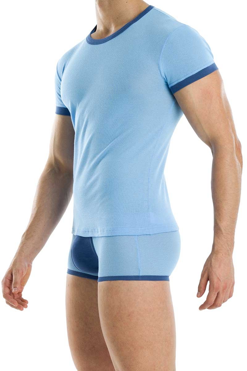 Modus Vivendi Blue Perforated T-Shirt