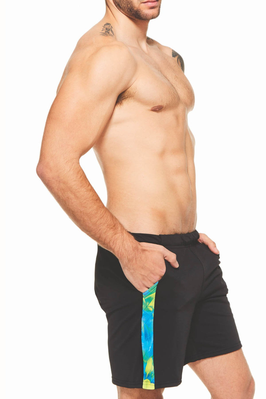 Freedom Reigns Black/Tropical Ibiza Short